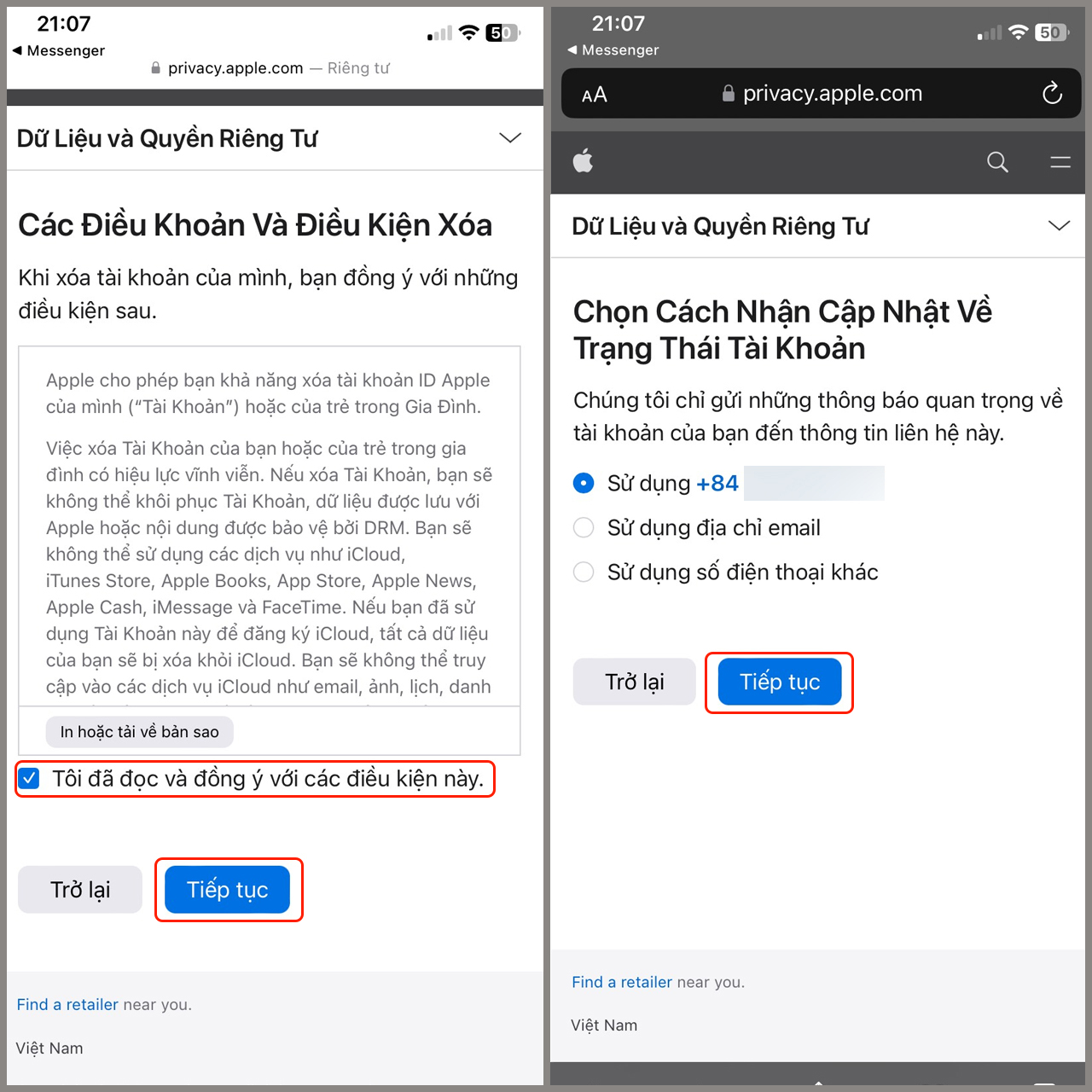 Cách xoá iCloud vĩnh viễn trên điện thoại bước 3